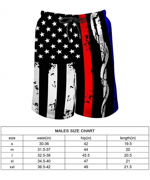 Board Shorts Beach Shorts Rustic USA Gadsden Flag Don't Tread On Me Men's Hawaiian Beach Shorts Swim Trunks Quick Dry Surf Ba...