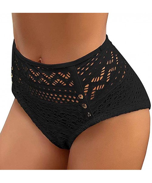 Bottoms 2020 Waisted Swimsuit Bottoms for Women Sale Bikini Bottoms Tummy Control Swimsuit Ruched Tankini Briefs - C2194TRGHGG