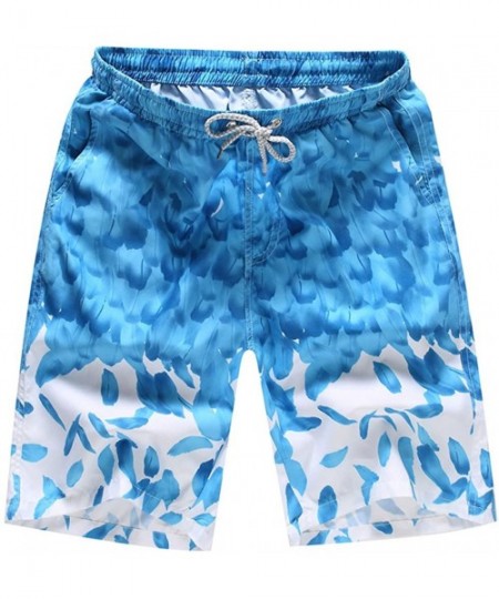 Trunks 2020 Fashion 3D Print Beach Shorts for Men Casual Outdoor Plus Drawstring 9" Inseam Swim Trunks Bathing Suits - Aa-sky...