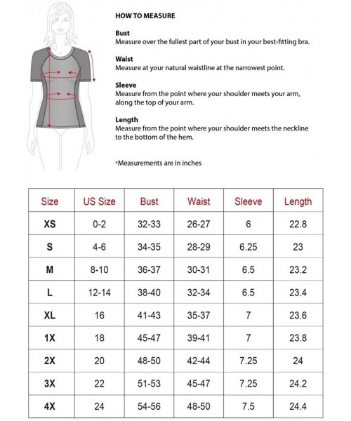 Rash Guards Women's Modest Rash Guard Short Sleeve Swim Shirt (XS-4X) UPF 50+ - Black/Gray Getaway-loose Fit - CW19DL4DTED