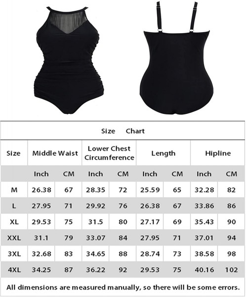 Racing Women's One Piece Swimwear Athletic Resistant Swimsuits Bathing Suits Swimsuits Swimwear - Black-4 - C618GHHGUY4