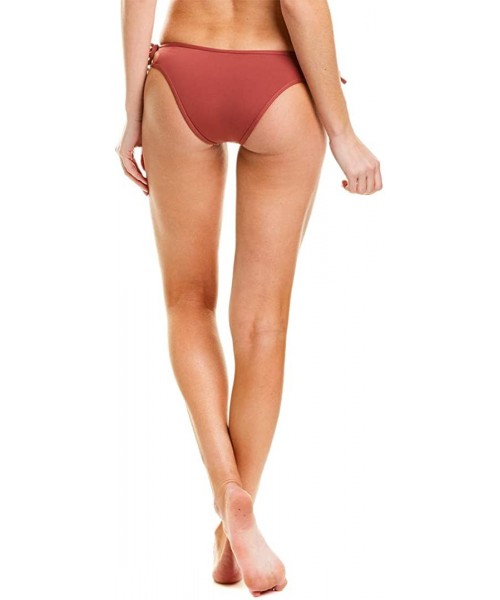 Bottoms Women's Sensual Solids Paradise Bottoms - Red - CH18IDKZU8U