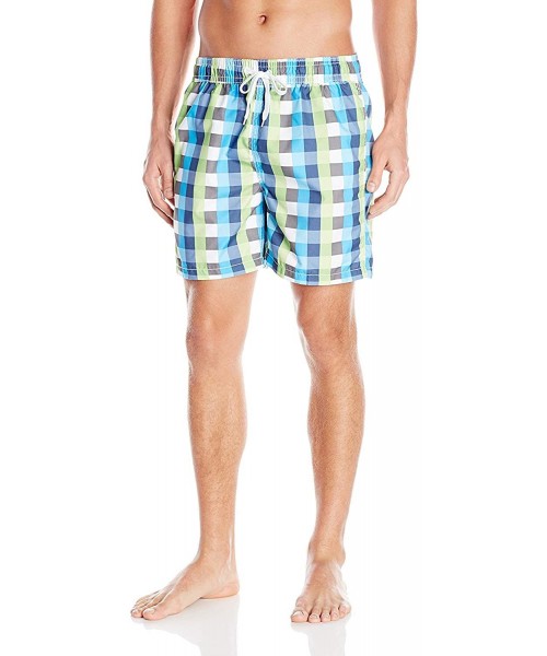 Trunks Men's South Beach Quick Dry Volley Swim Trunks - Byron Navy - CB126WMP213