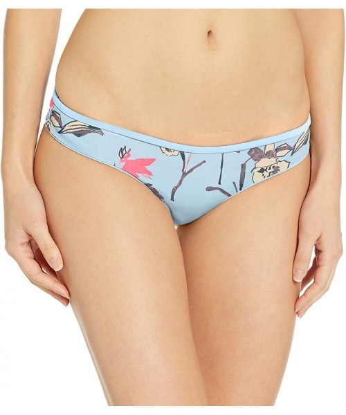 Bottoms Women's Sublime Reversible Chi Cut Bikini Bottom Swimsuit - Sandbar Light Blue/Floral - CD18Y85UZOS