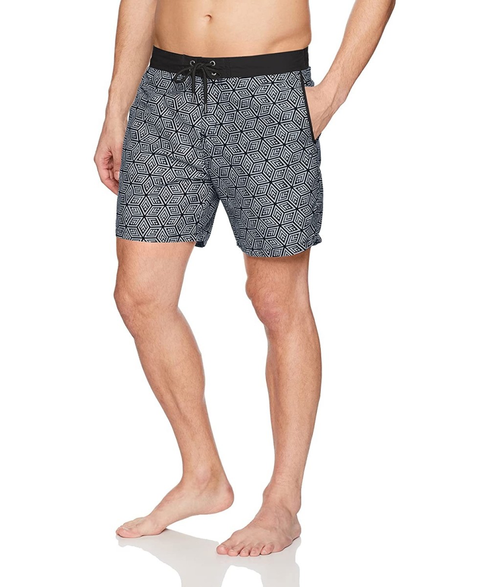 Board Shorts Men's Swim Trunk- Black- 28 - CJ185K0EONW