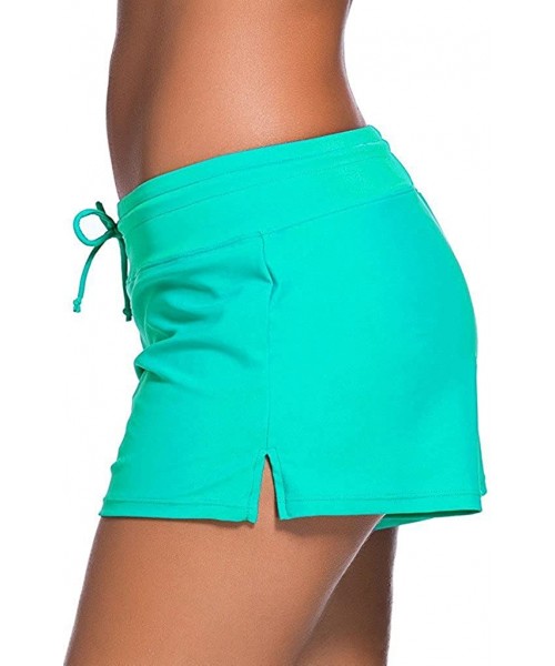 Board Shorts Swim Shorts for Women - Women's Sport Board Shorts Swimsuit Bottom Womens Swim Shorts - Mint - CM18DN4OROD