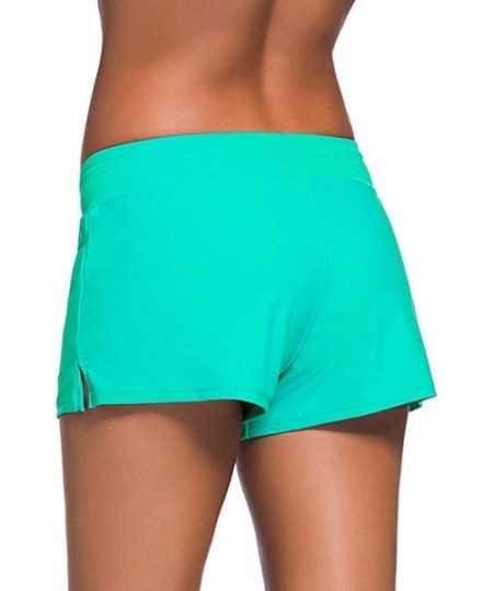 Board Shorts Swim Shorts for Women - Women's Sport Board Shorts Swimsuit Bottom Womens Swim Shorts - Mint - CM18DN4OROD