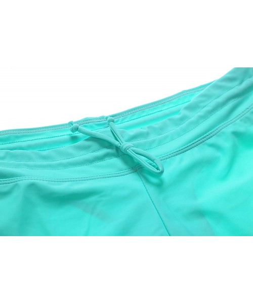 Board Shorts Swim Shorts for Women - Women's Sport Board Shorts Swimsuit Bottom Womens Swim Shorts - Mint - CM18DN4OROD