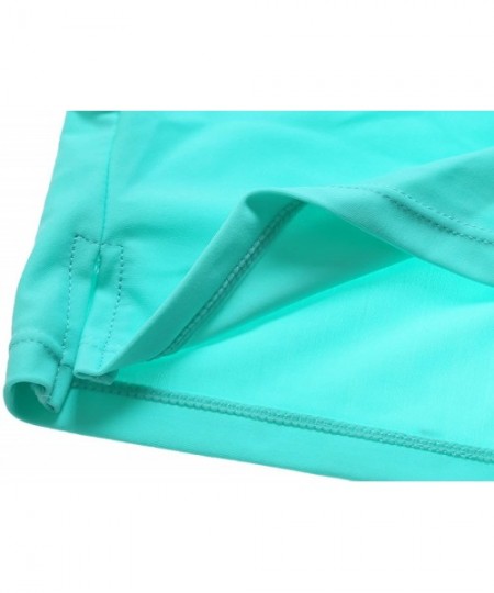 Board Shorts Swim Shorts for Women - Women's Sport Board Shorts Swimsuit Bottom Womens Swim Shorts - Mint - CM18DN4OROD