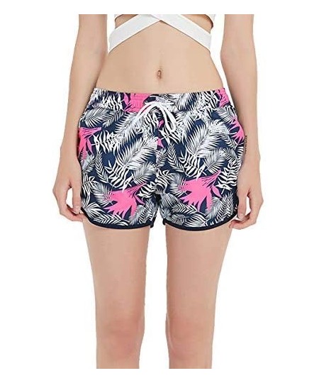 Board Shorts Cartoon Sharks Swimming Women's Board Shorts Beachshort Swim Slim Trunks with Side Pockets Blue Whale and Jelly ...