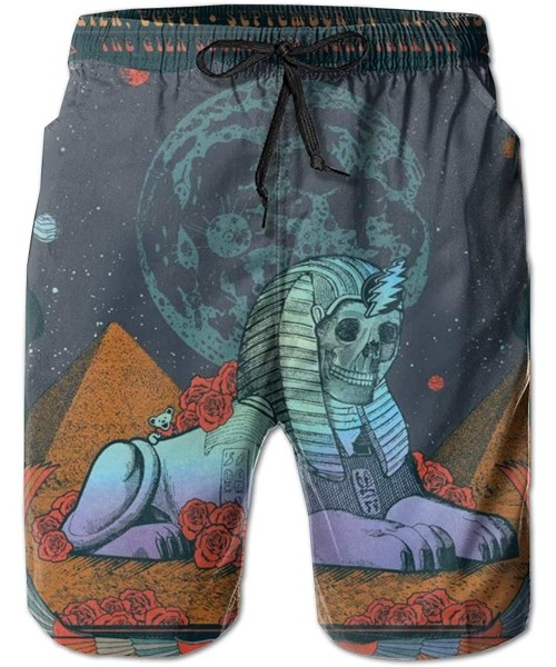 Board Shorts Grateful-Dead Swim Trunks Beach Workout Shorts Boardshorts for Men Teen Big Boys - The Grateful Dead F - CY190SY...