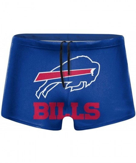 Briefs Men's New York Je-ts Swimwear Trunks Square Leg Boxer Brief Swimsuit Swim Underwear - Buffalo Bills - CE194R8540E