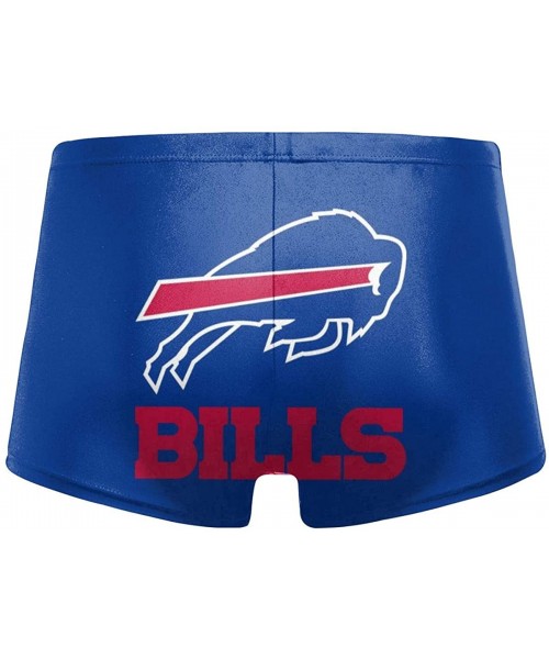 Briefs Men's New York Je-ts Swimwear Trunks Square Leg Boxer Brief Swimsuit Swim Underwear - Buffalo Bills - CE194R8540E