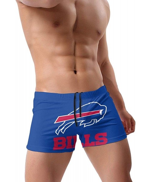 Briefs Men's New York Je-ts Swimwear Trunks Square Leg Boxer Brief Swimsuit Swim Underwear - Buffalo Bills - CE194R8540E