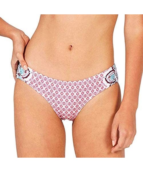 Tankinis Women's Aztec Hipster Bikini Swim Bottom - Pink - CY18UUENC75