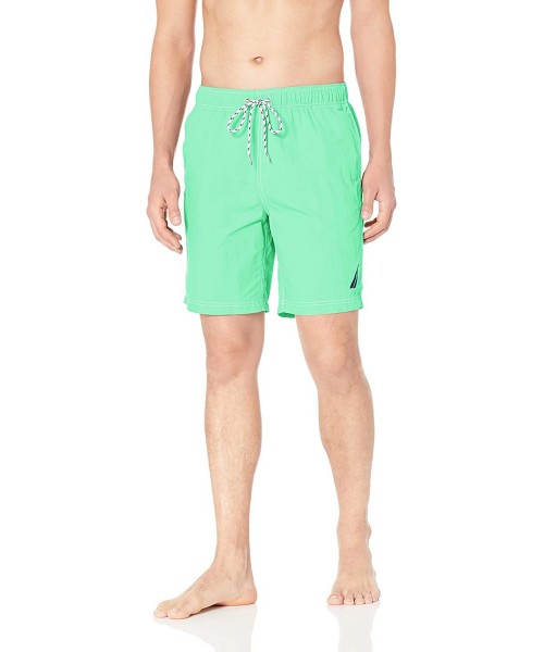 Trunks Men's Quick Dry Solid Nylon Swim Trunk - Mint Spring - CT18ILYL37M