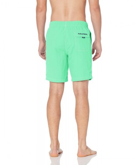 Trunks Men's Quick Dry Solid Nylon Swim Trunk - Mint Spring - CT18ILYL37M