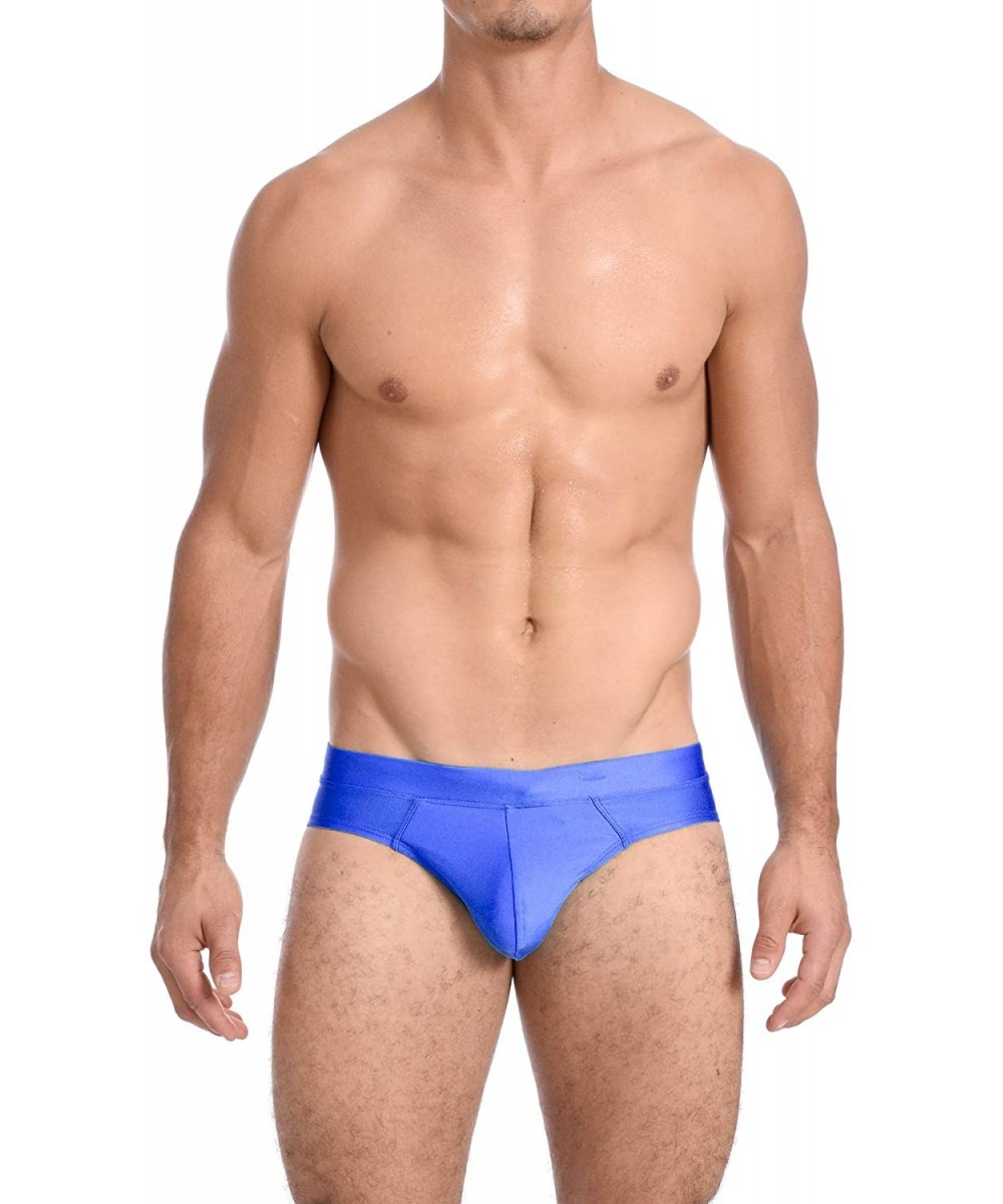 Briefs Men's New Contour Pouch Bikini Swimsuit - Royal Blue - CH18760QDS0