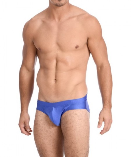 Briefs Men's New Contour Pouch Bikini Swimsuit - Royal Blue - CH18760QDS0