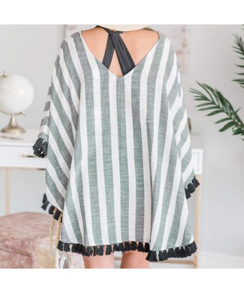 Cover-Ups Swimsuit Cover Ups for Women Crop Tops Kimono Cardigan Loose Cover Up Sun Protection Anti-UV - Coverups Gy - CZ19CS...