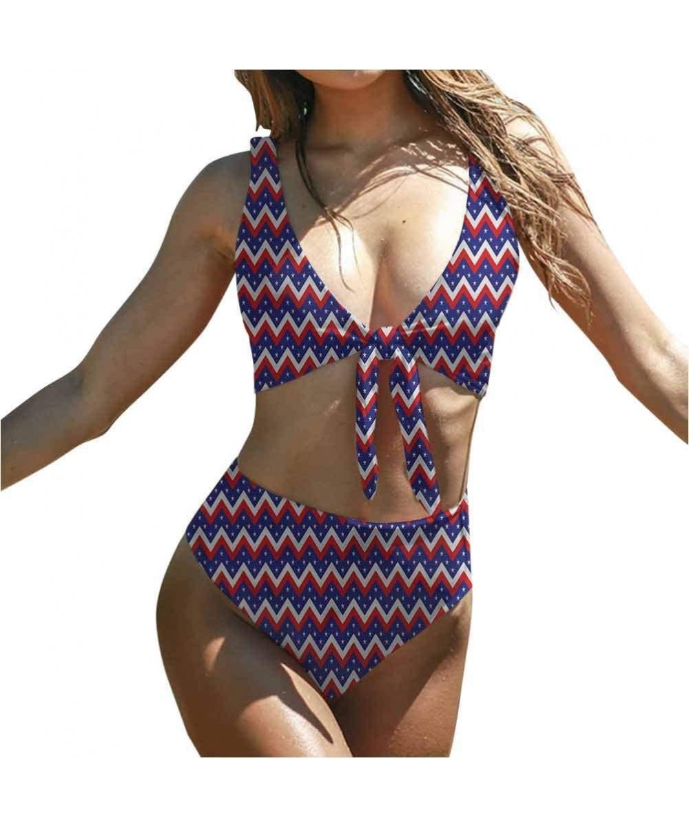 Sets Swimwear Set 4th of July- Cute Dog with Hat Classic One-Piece Swimsuit Great Fashion Piece - Multi 05 - CD1900TMKZT