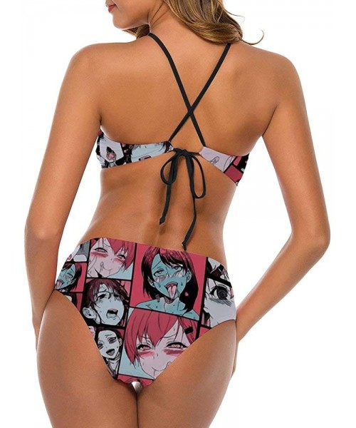 Sets Anime Vintage Two Piece Sunbath Bandeau Swimsuit Full Coverage Plus Size Bikini for Ladies Various Styles Style1 4 - CM1...