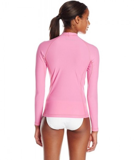 Rash Guards Women's Rash Guard - Rose Pink - C911J0T7ZA1