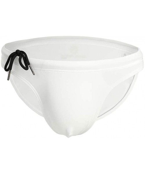 Briefs Men's Cotton Briefs Sexy Panties U Convex Bag Slim Briefs - White - CA193QWGZ5E