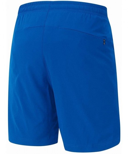 Trunks Men's Quick Dry Beach Shorts Swim Trunks with Mesh Lining - Light Blue - CQ18O77WA83