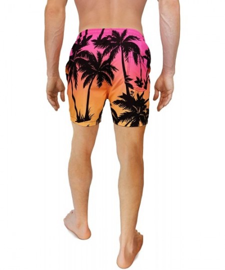 Trunks Men's Swim Trunks - Retro Style Summer Swim Suits for Men - The Socal Sunsets - C818QL7ERIO