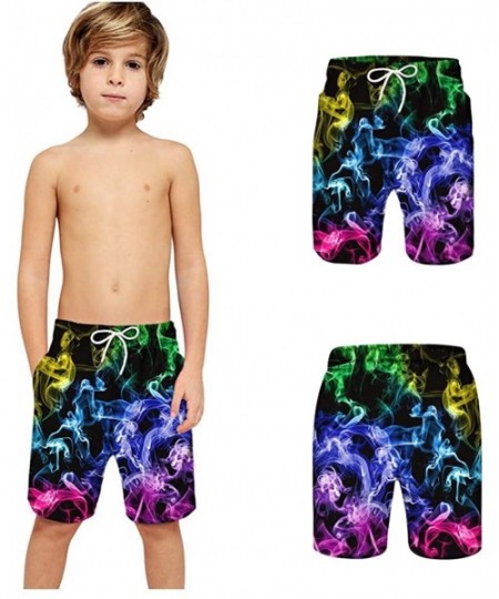 Trunks Swimsuit Men's Quick Dry Printed Short Swim Trunks with Mesh Lining Swimwear Bathing Suits - B - CH1960088IC